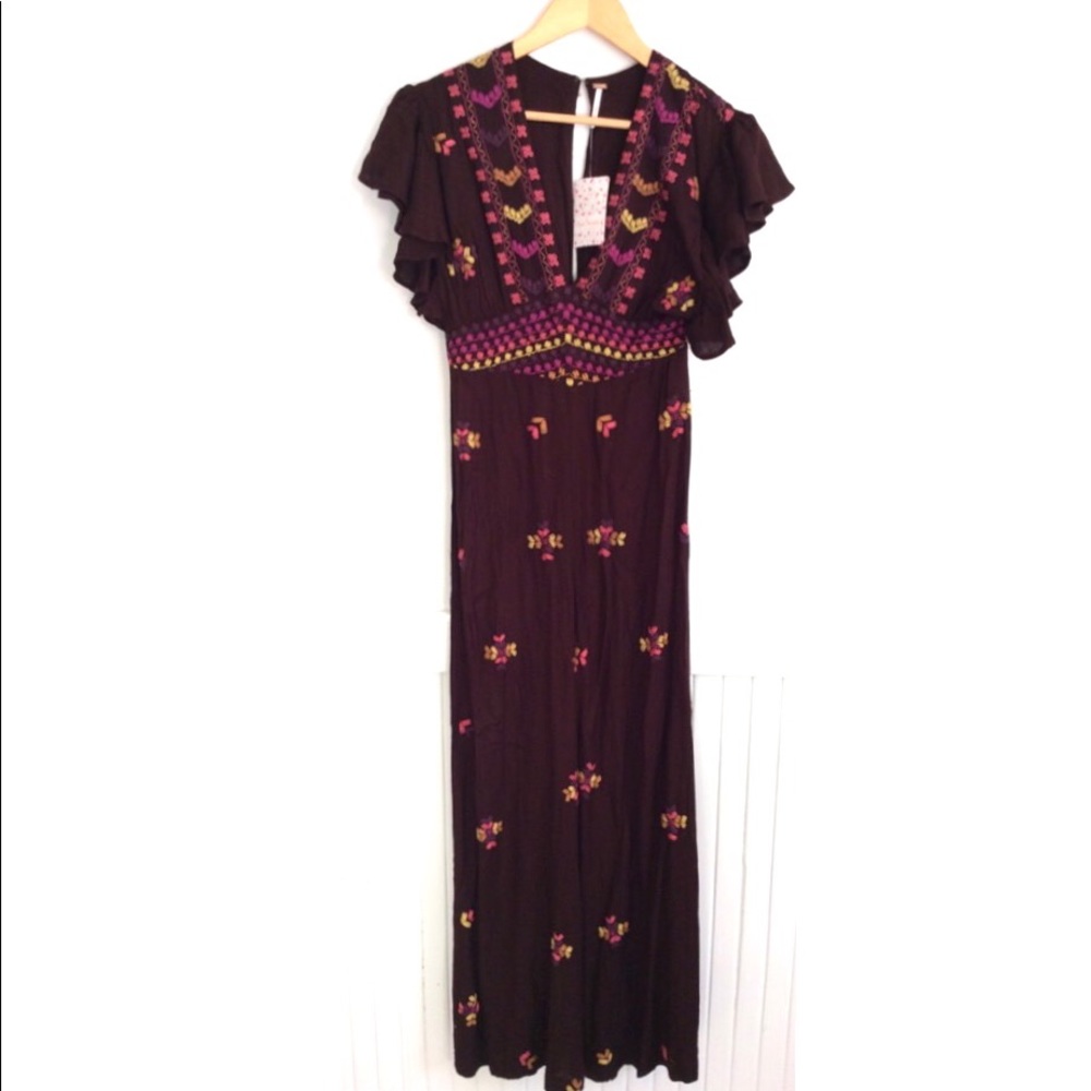 Free People Cleo Jumpsuit Sz 2 - Picture 6 of 6